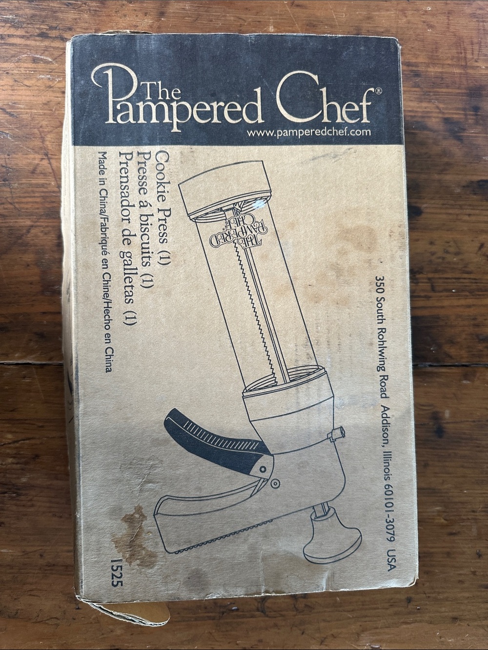 The Pampered Chef Cookie Press with Hand Lever